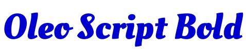 Oleo Script Bold font